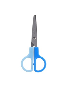 Foarfeca copii 12 cm, cu protectie plastic, DELI - Img 3