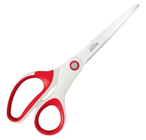 Foarfeca de birou, 20.5 cm, rosu, LEITZ Wow Titanium