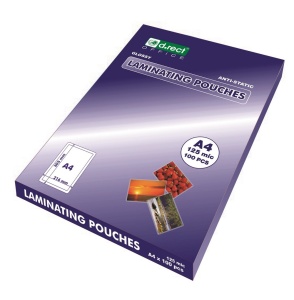 Folie laminare A4, 125 microni, 100 buc/top, D.RECT