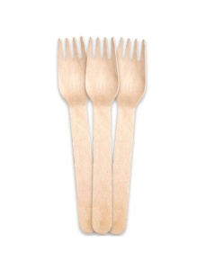 Furculite lemn 16 cm, 100 buc/set