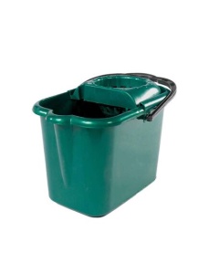 Galeata dreptunghiulara cu storcator si roti, 14 L