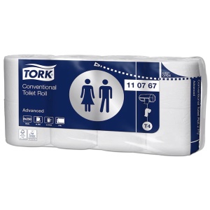 Hartie igienica, 2 straturi, 30 m/rola, 8 role/set, TORK Conventional Advanced T4