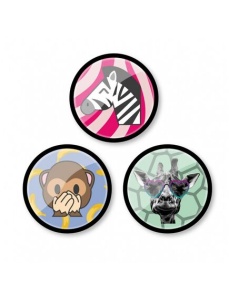 Insigne ghiozdan, 3 buc/set, Jungle, NIKIDOM