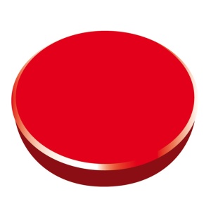 Magneti pentru table, D 38 mm, 10 buc/set, rosu, ALCO