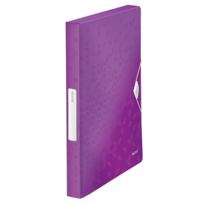 Mapa de plastic, cu burduf 30mm, mov, LEITZ WOW Jumbo