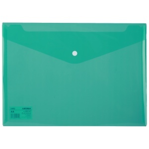 Mapa de plastic cu capsa, A4, verde, DELI