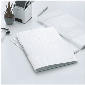 Mapa de prezentare cu 40 folii, A4, alb, coperta flexibila, LEITZ WOW - Img 3