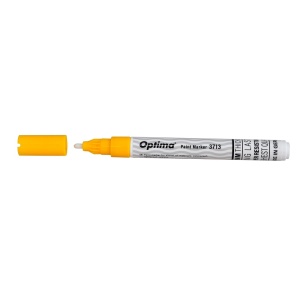 Marker cu vopsea, varf rotund 1-2mm, galben, Optima Paint 3713