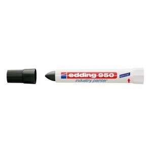 Marker industrial, cerat, 10 mm, negru, EDDING 950