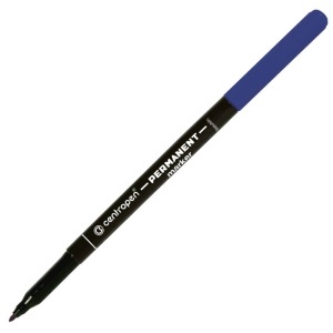 Marker permanent 1 mm, albastru, CENTROPEN 2536 - Img 2