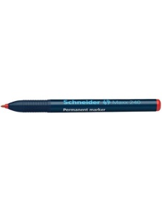 Marker permanent, varf 1-2mm, rosu, SCHNEIDER Maxx 240 - Img 4