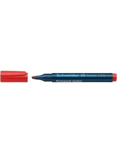 Marker permanent, varf tesit 1-4 mm, rosu, SCHNEIDER Maxx 133 - Img 3