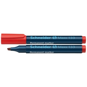 Marker permanent, varf tesit 1-4 mm, rosu, SCHNEIDER Maxx 133 - Img 2