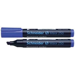 Marker permanent, varf tesit 2-7 mm, albastru, SCHNEIDER Maxx 250 - Img 1