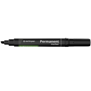 Marker permanent, varf tesit 4.6mm, negru, CENTROPEN 8576
