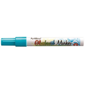 Marker tabla magnetica sticla, bleu, ARTLINE Glassboard
