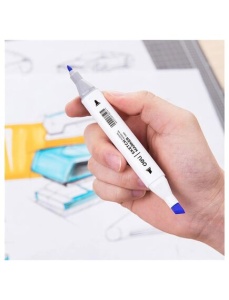 Markere sketching cu 2 capete 1 mm/7 mm, 48 culori/set, DELI - Img 4