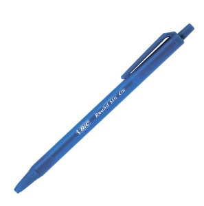 Pix cu mecanism, 1.0mm, albastru, BIC Round Stic Clic