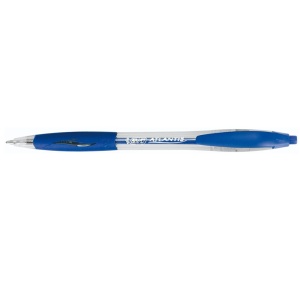 Pix cu mecanism, varf 1 mm, albastru, BIC Atlantis Clic