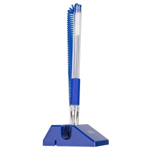 Pix cu suport adeziv si snur, 0.5 mm, albastru, DELI - Img 2