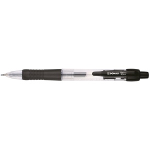 Pix gel cu mecanism, varf 0.5 mm, negru, DONAU