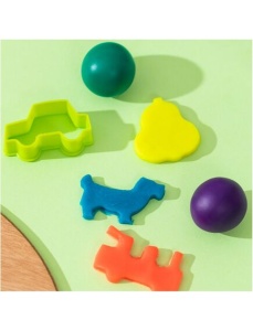 Plastilina 12 culori/set 160 g galetusa cu 4 forme modelaj, DELI - Img 3