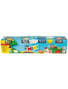 Plastilina modelaj 4 culori, 140gr/culoare, clasic, EBERHARD FABER - Img 1
