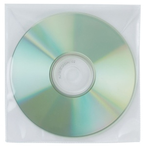 Plic plastic pentru CD/DVD, 50 buc/set, Q-CONNECT