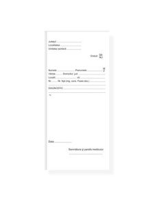 Reteta medicala simpla 1/3 A4, 100 file