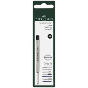 Rezerva pix metal M FABER-CASTELL - Negru - Img 2