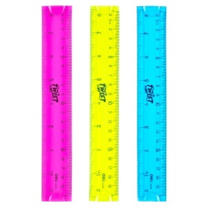 Rigla din plastic flexibila, 20 cm, DELI