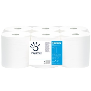 Rola hartie cu derulare centrala, 2 str., 105 m, 6 role/set, PAPERNET 403832