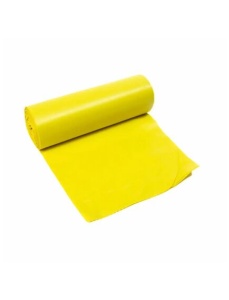 Saci menajeri 240 L, LDPE, galben, 10 buc/rola