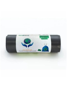 Saci menajeri cu snur, ECOFRIEND, 60 L, 15 buc/rola