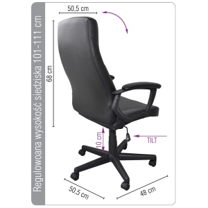 Scaun birou ergonomic OFFICE PRODUCTS Crete - Img 3