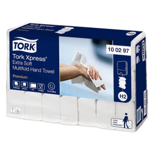 Servetele dispenser in W, 34x21.2 cm, 2 straturi, 100 buc/set, 21 seturi/bax, TORK Xpress Multifold Extra Soft H2
