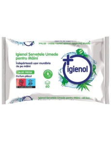 Servetele umede antibacteriene, 60 buc/pachet, IGIENOL