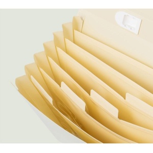 Servieta plastic cu burduf, 7 compartimente, DELI Colorful - Img 5