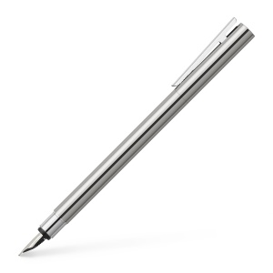 Stilou, penita fina, metal lucios, FABER-CASTELL Neo Slim