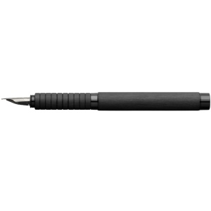 Stilou, penita medie, corp aluminiu, negru, Essentio FABER-CASTELL - Img 2
