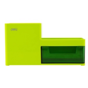 Suport accesorii birou, 4 compartimente, verde, DELI Rio - Img 2