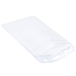 Suport carduri vertical cu fermoar, 56x91mm, 10 buc/set, DELI - Img 3