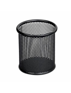 Suport instrumente de scris metalic, negru, MESH