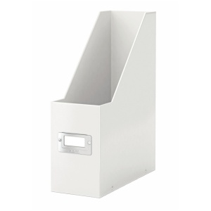 Suport vertical din carton laminat, cataloage, alb, LEITZ WOW