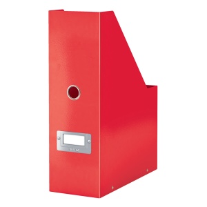 Suport vertical din carton laminat, cataloage, rosu, LEITZ WOW - Img 2