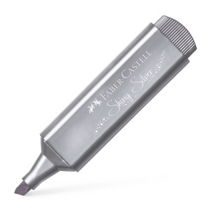 Textmarker metalizat, varf tesit 1-5 mm, 4 buc/set, FABER-CASTELL - Img 4