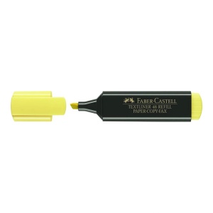 Textmarker, varf tesit 1-5 mm, galben, FABER-CASTELL 1548
