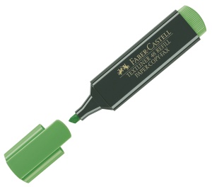 Textmarker, varf tesit 1-5 mm, verde, FABER-CASTELL 1548 - Img 2