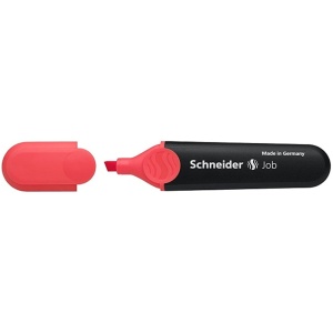 Textmarker, varf tesit 1-5mm, rosu, SCHNEIDER Job