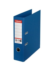 Biblioraft A4 carton reciclat, 7.5 cm, albastru, ESSELTE NO. 1 Power